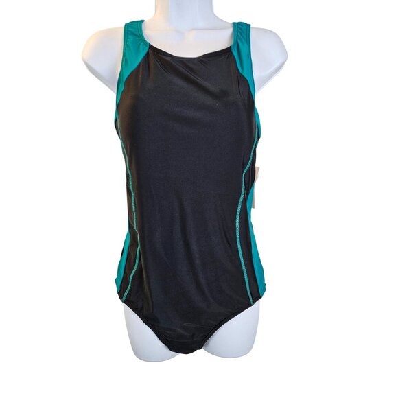 My Charmo Womens One Piece Athletic Racerback Swimsuit UPF 50+ Protection Size L - Picture 2 of 8